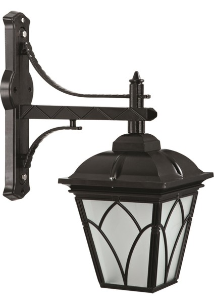 Avonnı BAP-68043-BSY-M1-OP Siyah Boyalı Dış Mekan Aydınlatma E27 Aluminyum Cam 40X23CM