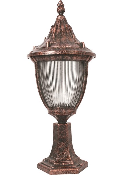 Avonnı BSU-68186-BKR-M1-K Kahverengi Boyalı Dış Mekan Aydınlatma E27 Abs Polikarbon Cam 30CM