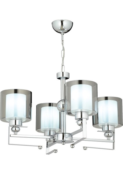 Avonnı AV-65227-4K Krom Kaplama Modern Avize E27 Metal Cam 58CM