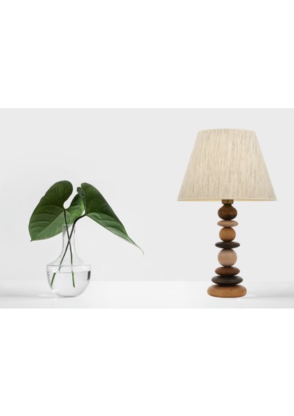 Avonnı ML-60245-1E Eskitme Kaplama Masa Lambası E27 Metal Ahşap 35CM fırsatları