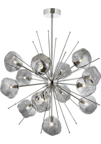 Avonnı AV-60212-13K Krom Kaplama Modern Avize G9 Metal Cam 70CM