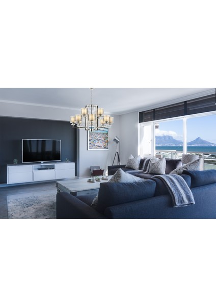 Avonnı AV-60190-12K Krom Kaplama Modern Avize E27 Metal Cam 105CM fiyatları