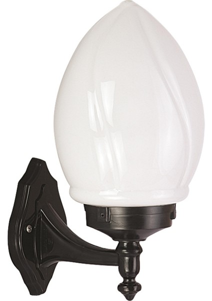 Avonnı BAP-68204-BSY-M1 Siyah Boyalı Dış Mekan Aydınlatma E27 Abs Akrilik Cam 25X20CM