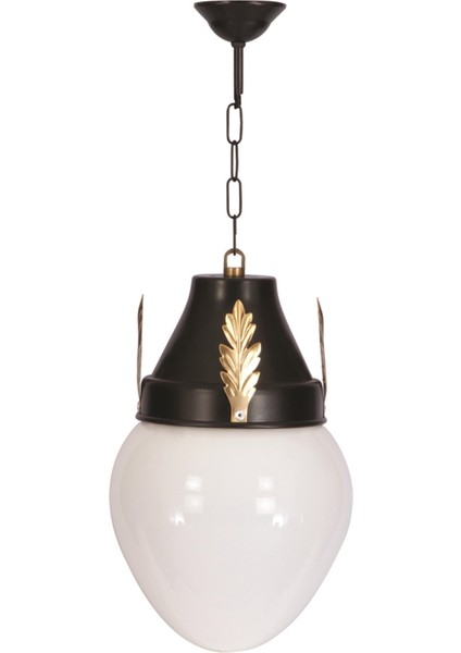 Avonnı BFE-68087-BSY-OP Sarı/siyah Boyalı Dış Mekan Aydınlatma E27 Aluminyum Döküm Dip Akrilik Cam 25CM