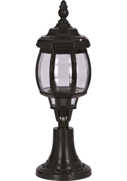 Avonnı BSU-68208-BSY-K Siyah Boyalı Dış Mekan Aydınlatma E27 Aluminyum Abs Polikarbon Cam 18CM