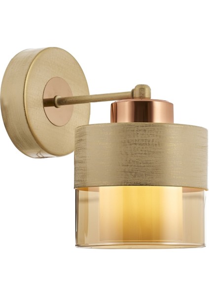 Avonnı AP-60193-1KRM Krem Boyalı Aplik E27 Metal Cam 14X19CM