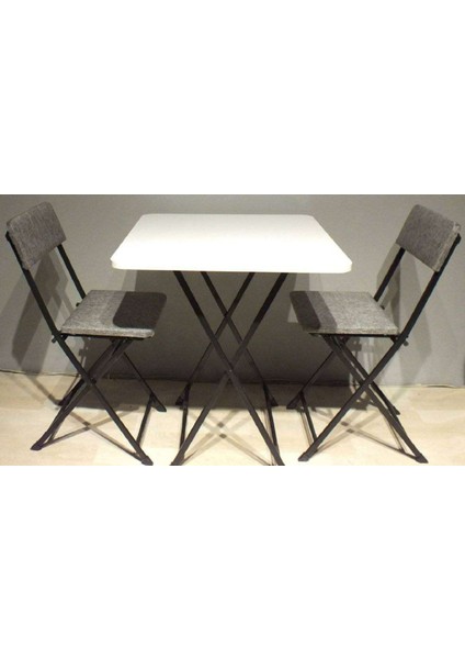Masa Sandalye Katlanır Bistro Takımı 60CM Kare modelleri