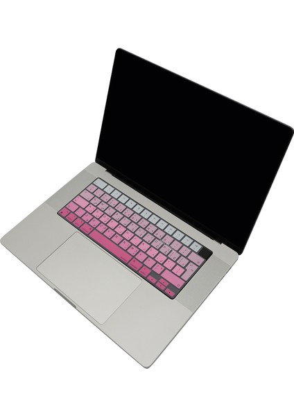 Macbook Air Pro Klavye Kılıfı Arapça Baskı M1-M2-M3 A2681 A2941 A2442 A2779 A2992 A2918 A2485 A2780 A2991 ile Uyumlu Gradient
