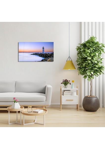 Doğa Pleksi Cam Tablo Deniz Feneri