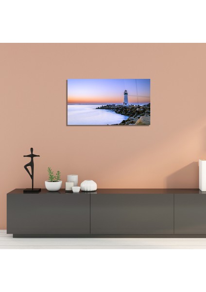 Doğa Pleksi Cam Tablo Deniz Feneri