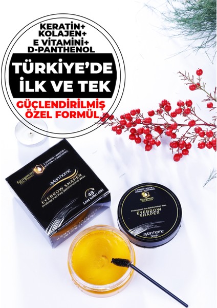 Aytan Home Kolajenli Makyaj Mendili ve Keratinli Kaş Sabitleyici Wax (Yüz Bakım Seti)