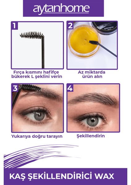 Aytan Home Kolajenli Makyaj Mendili ve Keratinli Kaş Sabitleyici Wax (Yüz Bakım Seti)