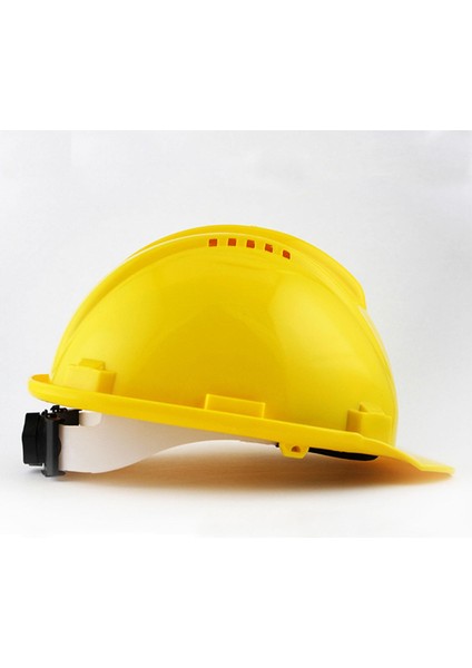 Vida Ayarlı Hava Delikli Sarı Baret Iş Güvenliği Güvenlik Bareti