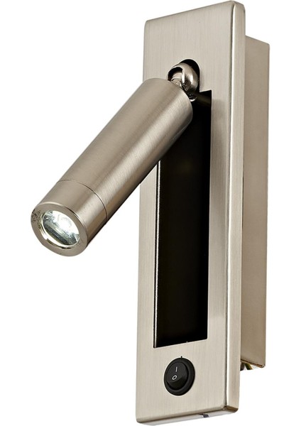 Avonnı AP-65254-N-LED Nikel Kaplama Aplik LED Metal 5x2.5cm