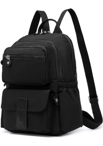 Kadın Sırt Çantası Küçük Boy Krinkıl Kumaş 3168 modelleri