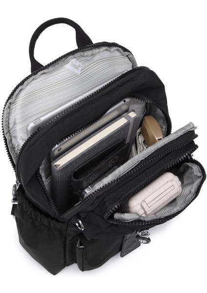 Kadın Sırt Çantası Küçük Boy Krinkıl Kumaş 3168 indirimleri