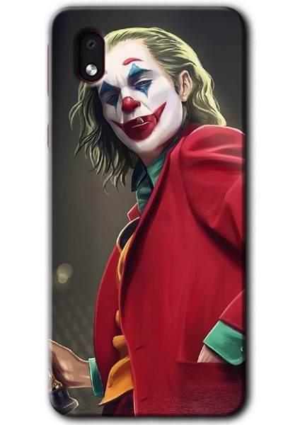 Samsung Galaxy A01 Core Kılıf Baskılı Kapak - Reel Joker + 5d Tam Kaplayan Cam