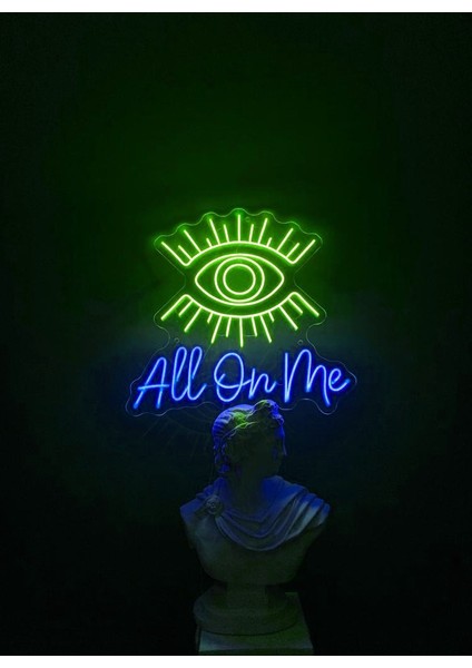 All On Me Neon Tabela 50X50 cm