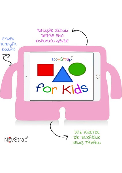 Samsung Galaxy Tab A8 10.5 SM-X200 X205 X207 Uyumlu Kılıf Kollu Silikon Çocuk Tablet Kılıfı modelleri
