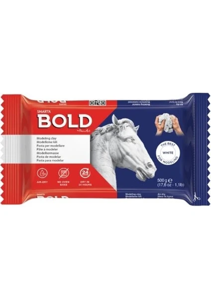 Bold Havayla Kuruyan Seramik Hamuru 500 Gr. Beyaz