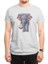 Ornate Elephant (Watercolor Version) Beyaz Spor Tişört 2