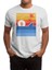 Retro Minimalist Attack Shark Beyaz Spor Tişört 1