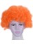 Cadılar Bayramı Erkek Kadın Turuncu Kıvırcık Afro Sirk Palyaço Peruk (Yurt Dışından) 4