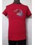 Kırmızı Önü Kartal ve Yazı Baskılı Yuvarlak Yaka T-Shirt 1