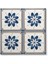 Ikbal Çini Seramik 10X10 Desenli Dekor Seramik 5'li 1 Paket ICS146 2