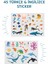 Eğitici Sticker Aktivite Kitabı Türkçe & Ingilizce A4 +45 Ad. (Deniz Hayvanları) Sticker / 3-7 Yaş 2