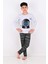 Erkek Çocuk Pijama Takımı Moon Uzun Kollu Pamuklu 2
