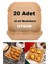 Büyük Boy Air Fryer Fritöz Pişirme Kağıdı 20 Adet 2