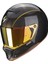 Scoripon Exo Hx1 Karbon Se Retro Motosiklet Kaskı (Siyah / Gold) 1