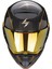 Scoripon Exo Hx1 Karbon Se Retro Motosiklet Kaskı (Siyah / Gold) 2