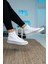 Beyaz Keten Cnv Sneaker Spor Ayakabı 1