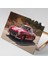 Nostaljik Kırmızı Araba Vintage Old Red Car Kanvas Tablo 2