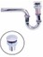 Krom Lavabo Sifonu Basmalı Buton Dahil 1