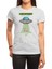 Do You Believe In The Ufo?, 80's 90's Pixel Game Graphics Beyaz Spor Tişört 1