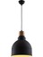 Avonnı AV-4100-A2-BSY-30 Siyah Boyalı Modern Avize E27 Metal Ahşap 30CM 1