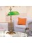 Avonnı ML-9063-GREEN Eskitme Kaplama Masa Lambası E27 Metal Cam 30X20CM 4