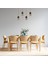 Avonnı AV-60265-4EY Eskitme Kaplama Modern Avize E27 Metal Ahşap 80X9CM 3