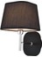 Avonnı HAP-9071-1BS Siyah Boyalı Aplik E14 Metal Kumaş 18X22CM 1