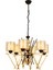 Avonnı AV-60289-6S Sarı Boyalı Modern Avize E27 Metal Cam 66CM 1