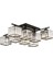 Avonnı AV-60230-8BSY Siyah Boyalı Modern Avize E27 Metal Kristal 80CM 1
