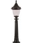 Avonnı BSU-68056-BSY Siyah Boyalı Dış Mekan Aydınlatma E27 Aluminyum Polikarbon Cam 26CM 1