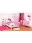 Avonnı AV-1416-BALLERINA Pembe Boyalı Modern Avize E14 Metal Kumaş 52CM 3