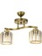 Avonnı AV-65231-2E Eskitme Kaplama Modern Avize E27 Metal Kristal 46X17CM 1