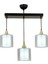 Avonnı AV-65233-3Y-BSY-F Siyah Boyalı Modern Avize E27 Metal Cam 60X14CM 1