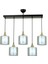 Avonnı AV-65233-5Y-BSY-F Siyah Boyalı Modern Avize E27 Metal Cam 75X14CM 1