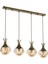Avonnı AV-60161-4EY Eskitme Kaplama Modern Avize E27 Metal Cam 70X13CM 1